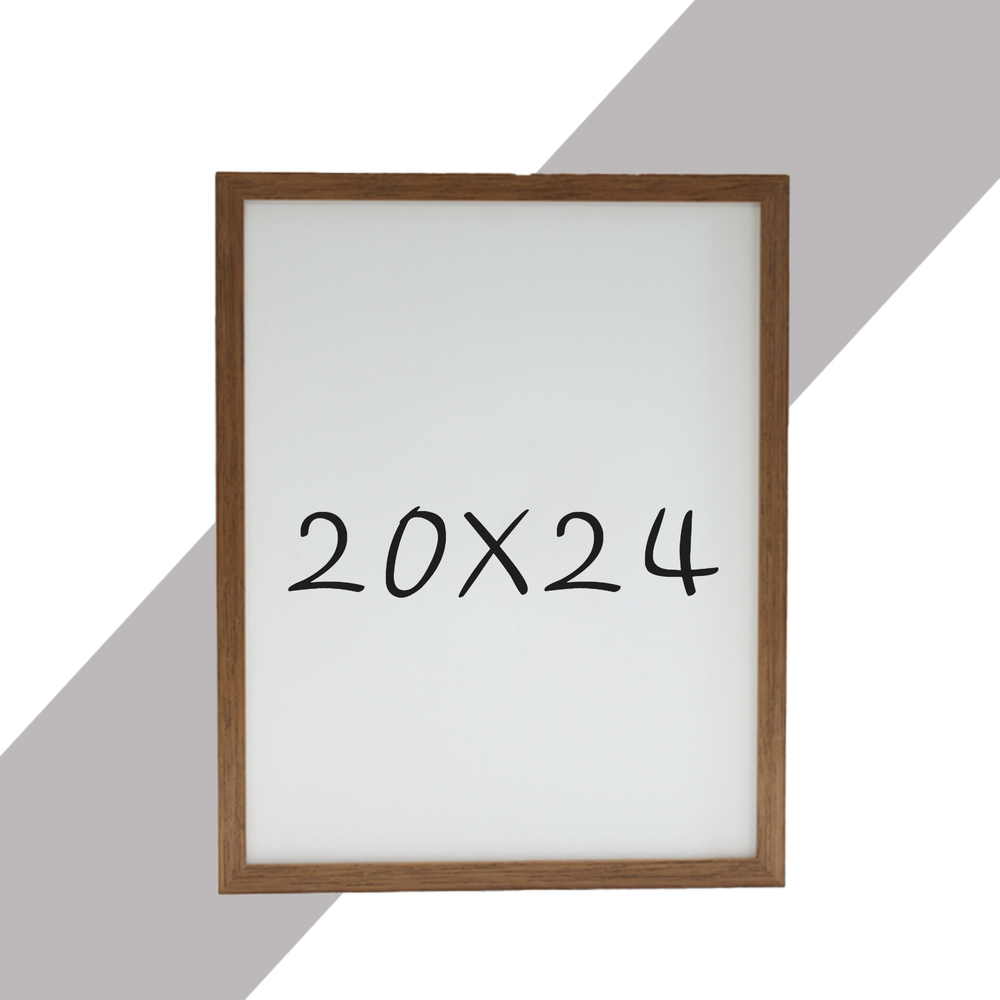 15mm 원목액자 웨딩액자 우드 아크릴 프레임 스튜디오 틀 20x24 508x609mm, 오크 - 메인 이미지