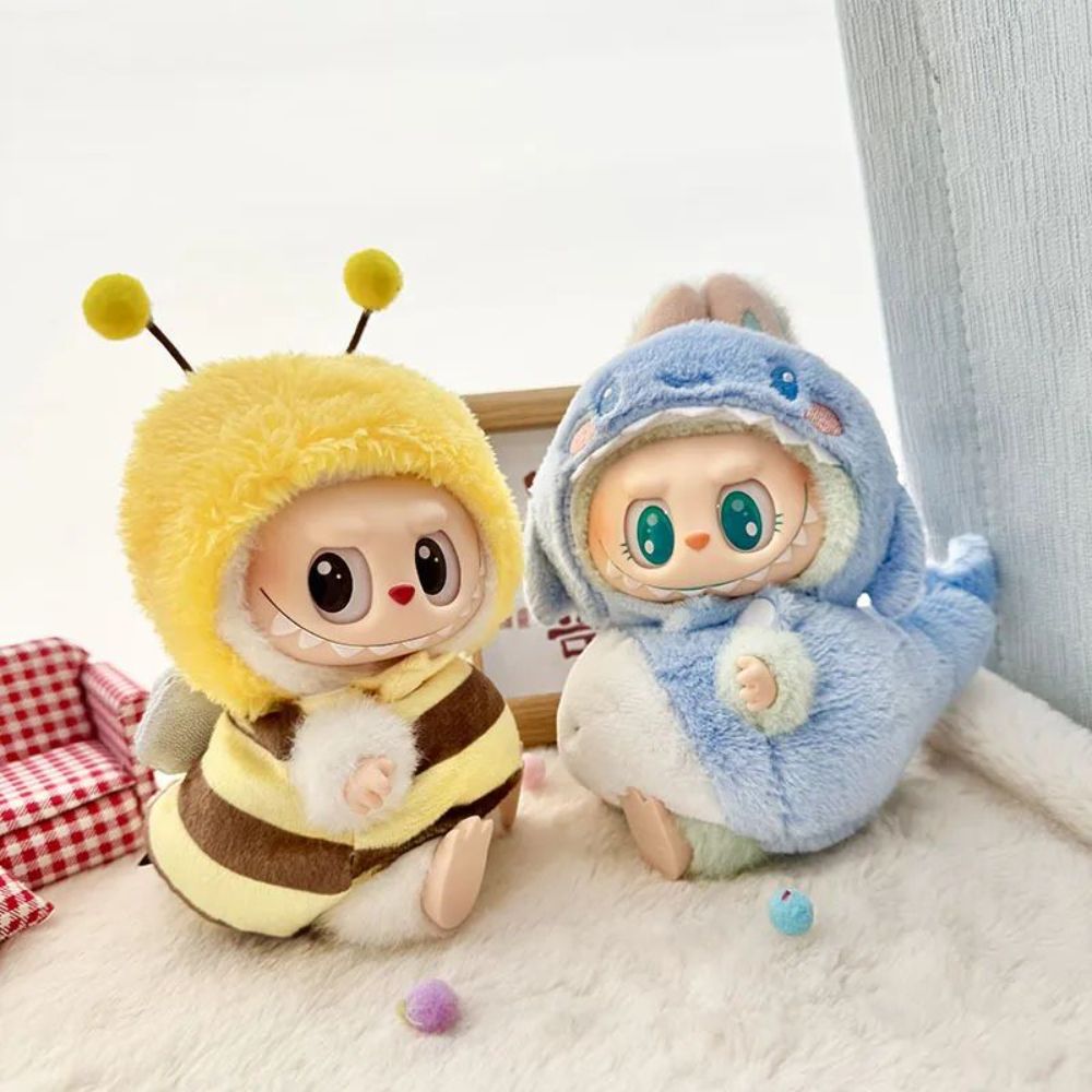 라부부 더몬스터즈 3세대 키링 인형 옷 꾸미기 의상 상어 꿀벌 공룡 - 상세 이미지 3