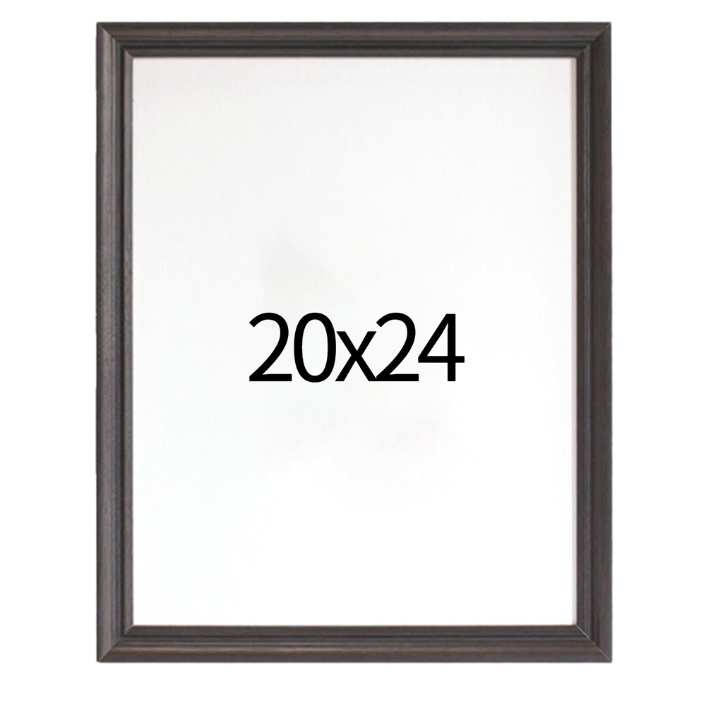 럭셔리 엔틱 원목액자 웨딩액자 우드 아크릴 프레임 스튜디오 틀 20x24 508x609mm, 블랙 - 메인 이미지