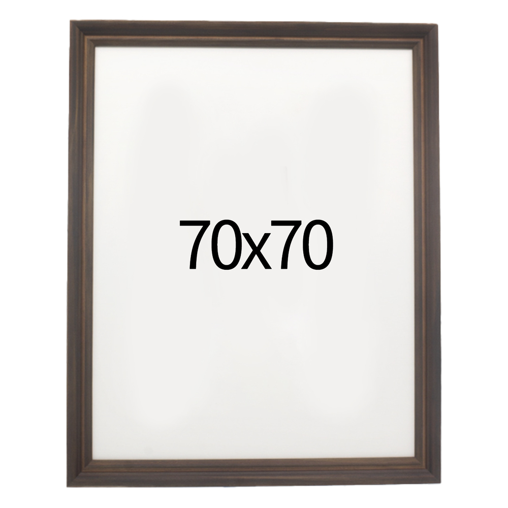 럭셔리 엔틱 원목액자 웨딩액자 우드 아크릴 프레임 스튜디오 틀 70x70 700x700mm, 진밤 - 메인 이미지