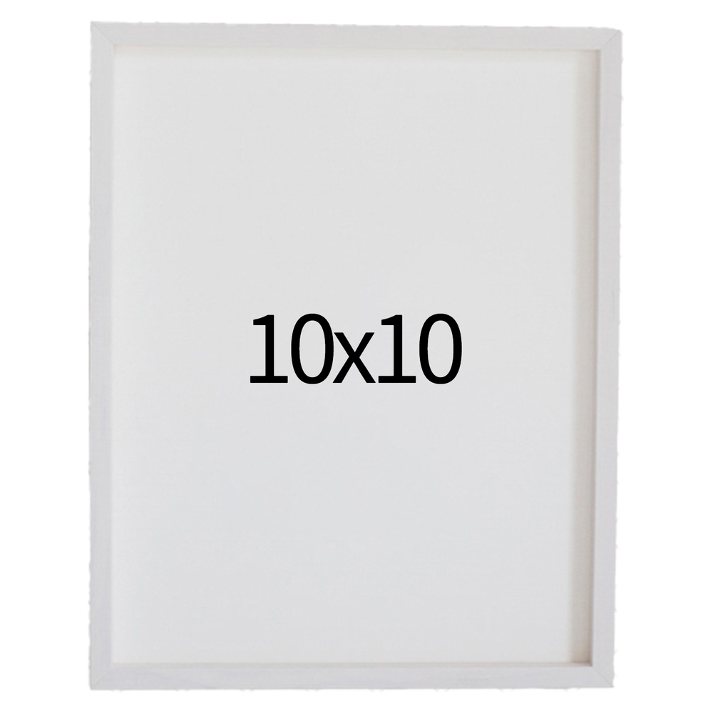 리얼 12mm 원목액자 웨딩액자 그림 포스터 프레임 인테리어 10x10 254x254mm, 화이트 - 메인 이미지