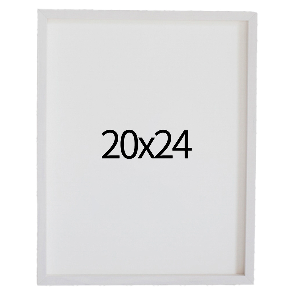 리얼 12mm 원목액자 웨딩액자 그림 포스터 프레임 인테리어 20x24 508x609mm, 화이트 - 메인 이미지