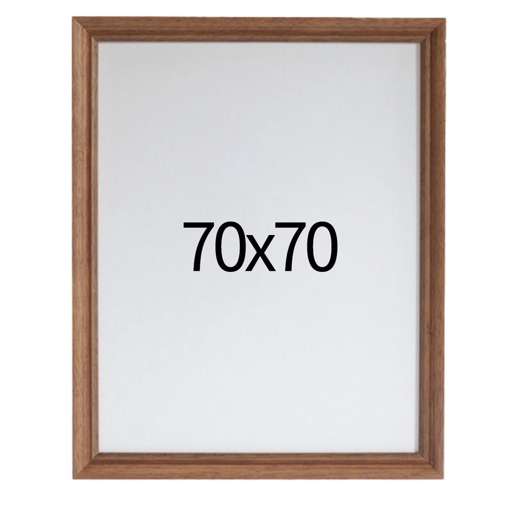럭셔리 엔틱 원목액자 웨딩액자 우드 아크릴 프레임 스튜디오 틀 70x70 700x700mm, 오크 - 메인 이미지