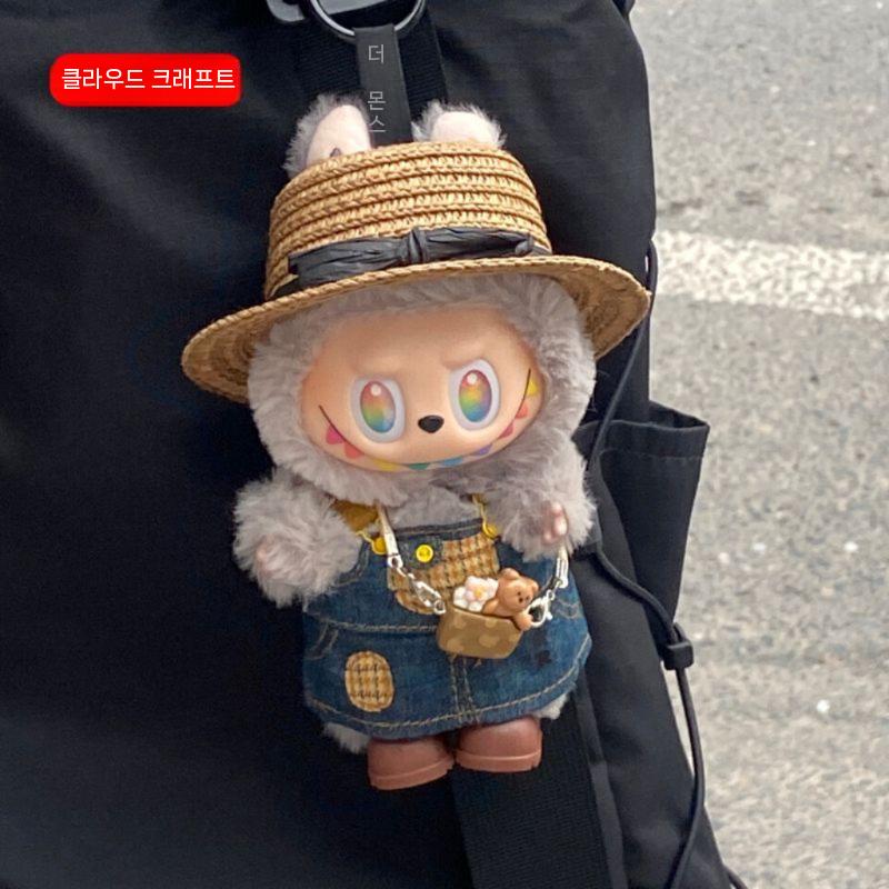 라부부 더몬스터즈 3세대 키링 인형 옷 꾸미기 의상 밀집 모자 멜방 앞치마 - 상세 이미지 5