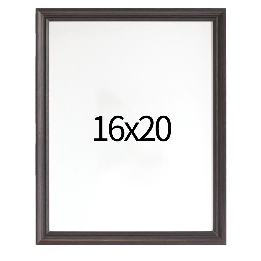 럭셔리 엔틱 원목액자 웨딩액자 우드 아크릴 프레임 스튜디오 틀 16x20 406x508mm, 블랙 - 메인 이미지