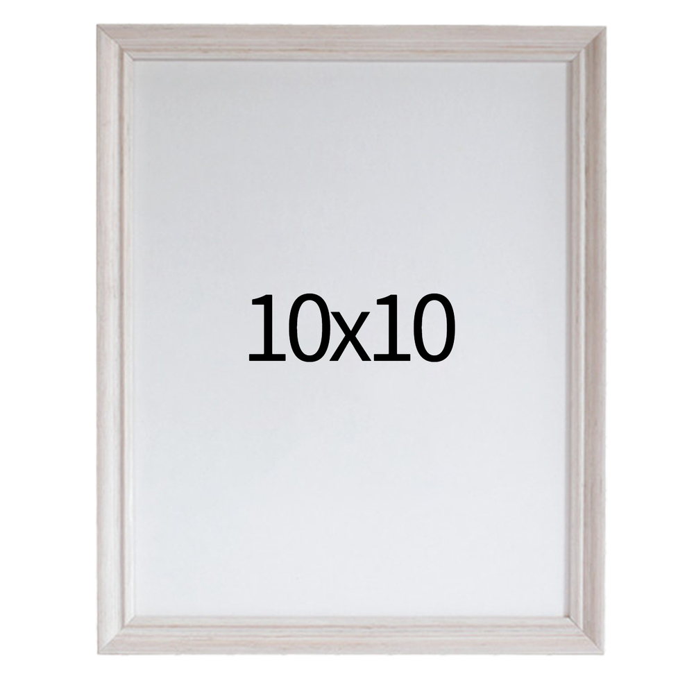 럭셔리 엔틱 원목액자 웨딩액자 우드 아크릴 프레임 스튜디오 틀 10x10 254x254mm, 화이트 - 메인 이미지