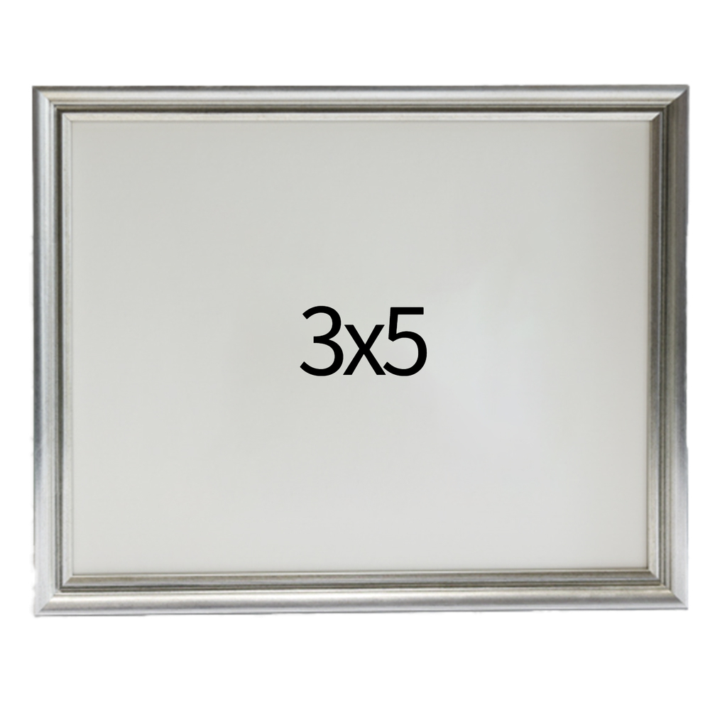 럭셔리 엔틱 나무액자 사진액자 웨딩 포토테이블 사진인화 탁상 3x5 76x127mm, 실버 - 메인 이미지