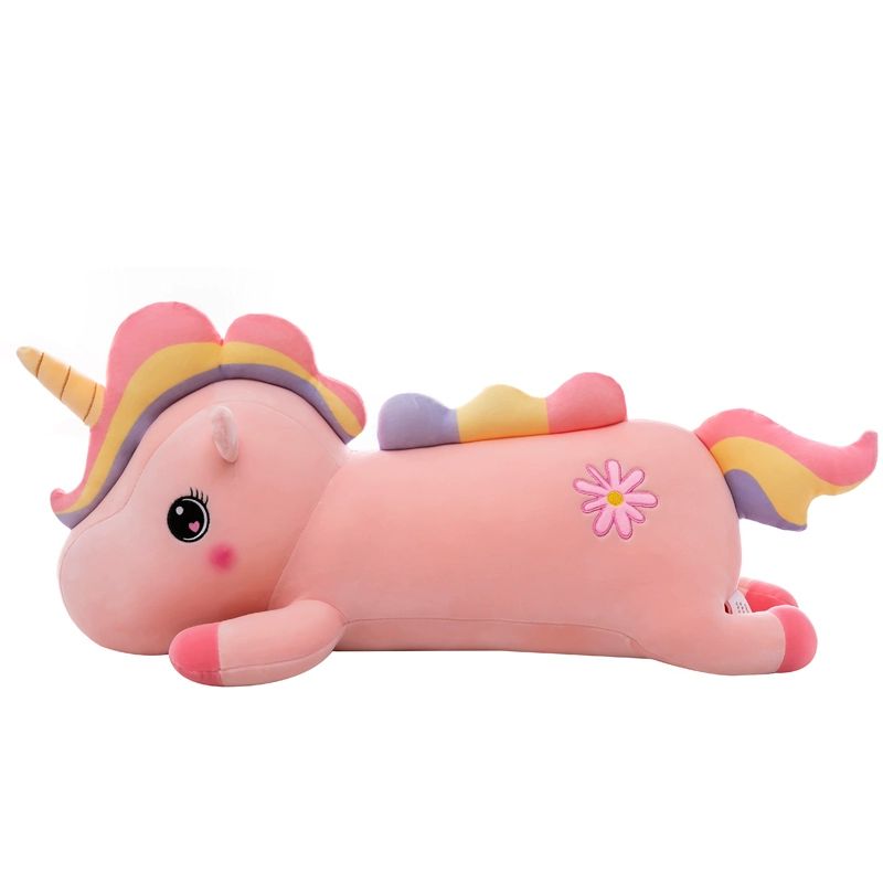 유니콘 애착 쿠션 화이트 필로우 대형 모찌 인형 수면 핑크 40cm 화이트 40cm 컬렉션주목-이벤트가격 - 상세 이미지 5