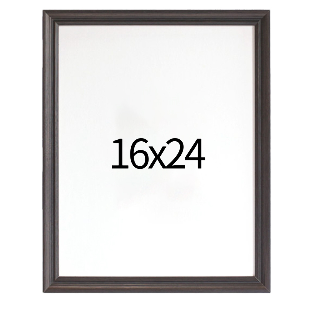 럭셔리 엔틱 원목액자 웨딩액자 우드 아크릴 프레임 스튜디오 틀 16x24 406x609mm, 블랙 - 메인 이미지