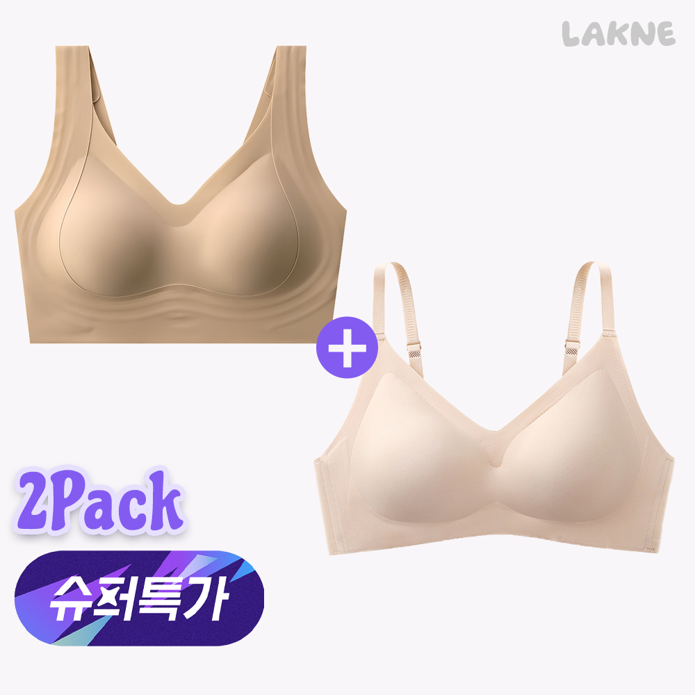 (슈퍼특가) 라크네 시그니처 브라 + 부유방 커버 브라 노와이어 속옷 - 상품 이미지