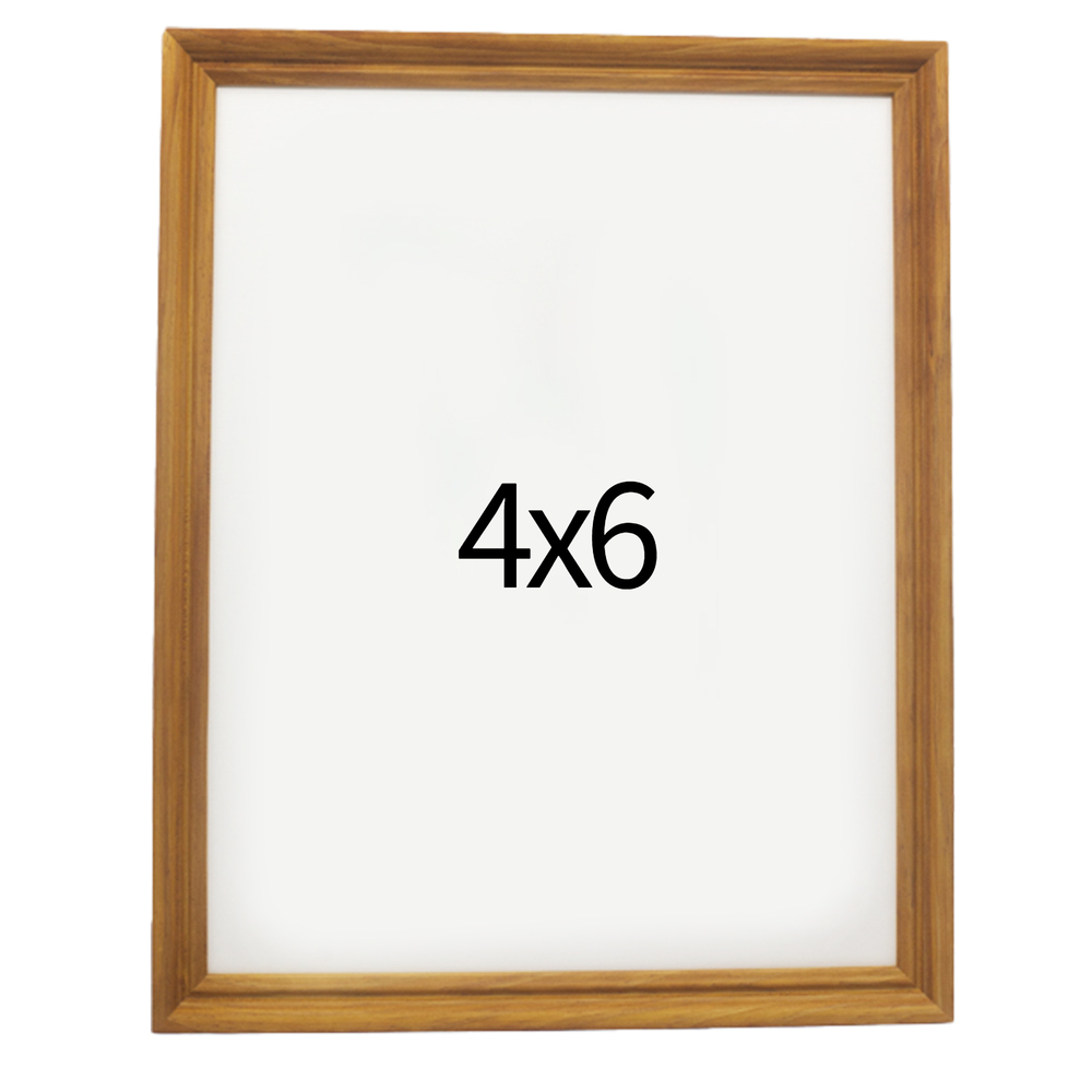 럭셔리 엔틱 나무액자 사진액자 웨딩 포토테이블 사진인화 탁상 4x6 101x152mm, 연밤 - 메인 이미지
