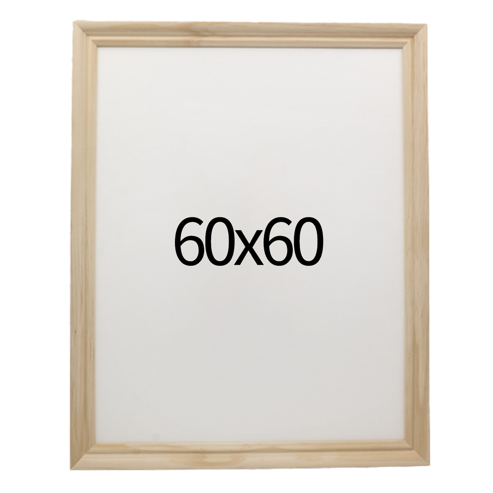 럭셔리 엔틱 원목액자 웨딩액자 우드 아크릴 프레임 스튜디오 틀 60x60 600x600mm, 내츄럴 - 메인 이미지