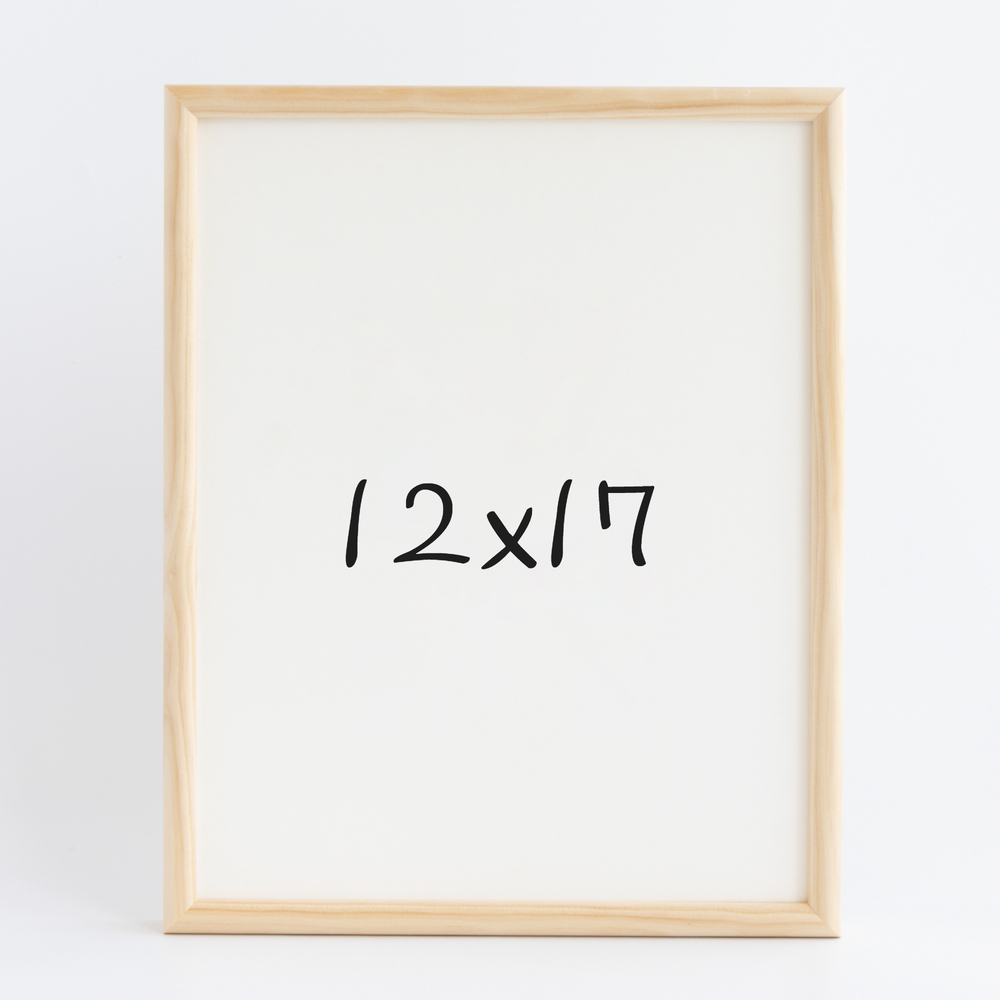 프리미엄 라운드 원목액자 웨딩액자 그림 포스터 프레임 인테리어 12x17 304x431mm, 내츄럴 - 메인 이미지