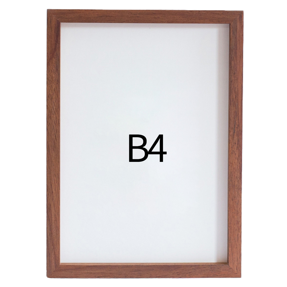 리얼 12mm 원목액자 웨딩액자 그림 포스터 프레임 인테리어 B4 257x364mm, 오크 - 메인 이미지