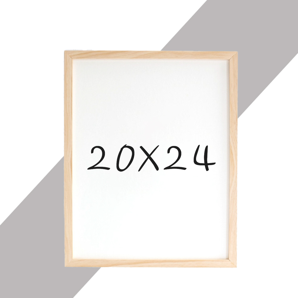 15mm 원목액자 웨딩액자 우드 아크릴 프레임 스튜디오 틀 20x24 508x609mm, 내츄럴 - 메인 이미지
