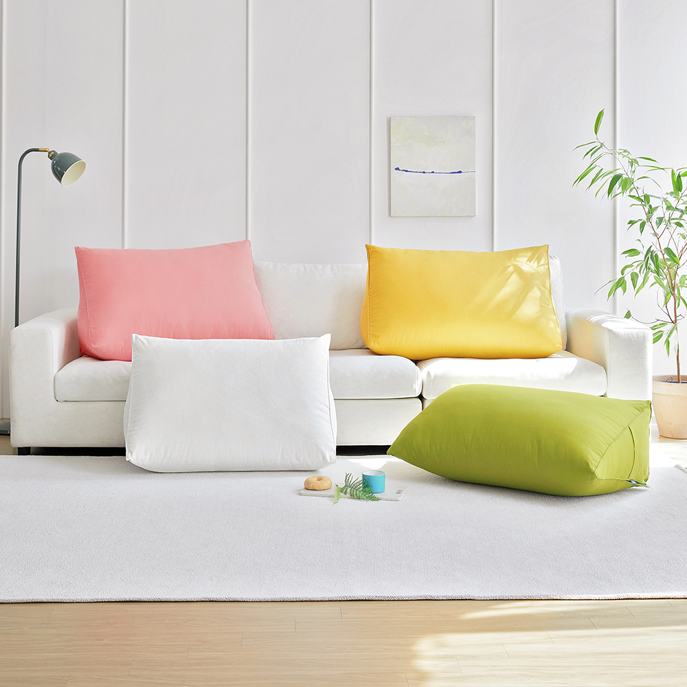 팜데코 삼각 등받이 쿠션 침대 쇼파 대형