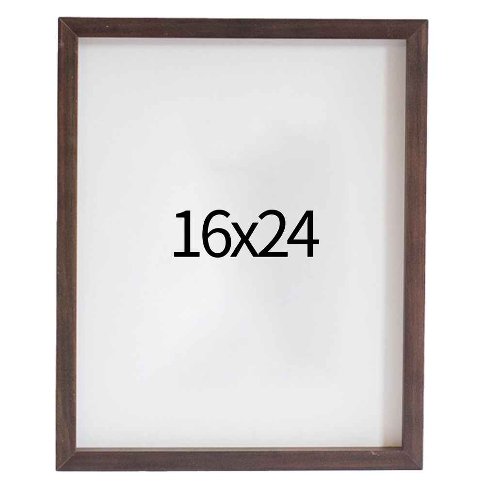 리얼 12mm 원목액자 웨딩액자 그림 포스터 프레임 인테리어 16x24 406x609mm, 진밤 - 메인 이미지