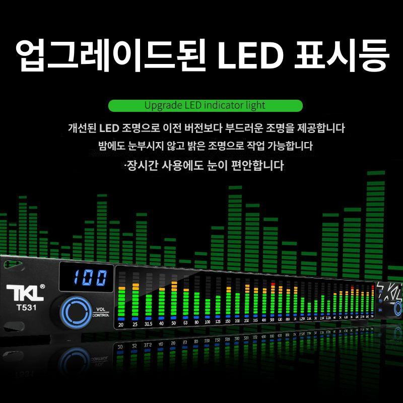 오디오 이퀼라이저 다시 프로세서 하울링 감소 공연 업그레이드 디스플레이 음향 재업그레이드-소음 제거 기능 포함 - 상세 이미지 4