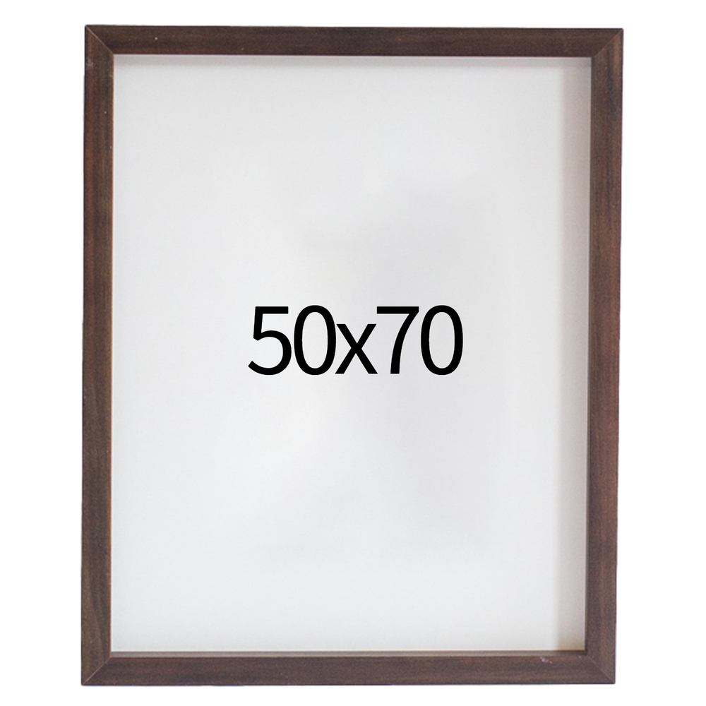 리얼 12mm 원목액자 웨딩액자 그림 포스터 프레임 인테리어 50x70 500x700mm, 진밤 - 상품 이미지