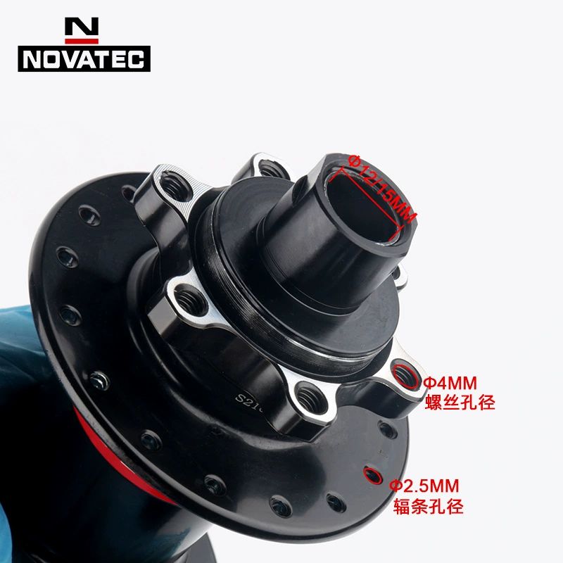 자전거 NOVATEC 마이크로 스플라인 MTB 32 베어링 허브 100mm 단일앞 퀵 릴리즈 - 상세 이미지 4