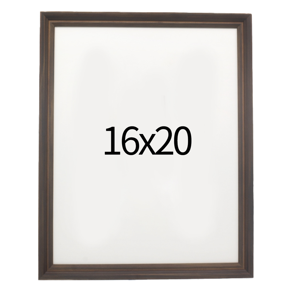 럭셔리 엔틱 원목액자 웨딩액자 우드 아크릴 프레임 스튜디오 틀 16x20 406x508mm, 진밤 - 메인 이미지