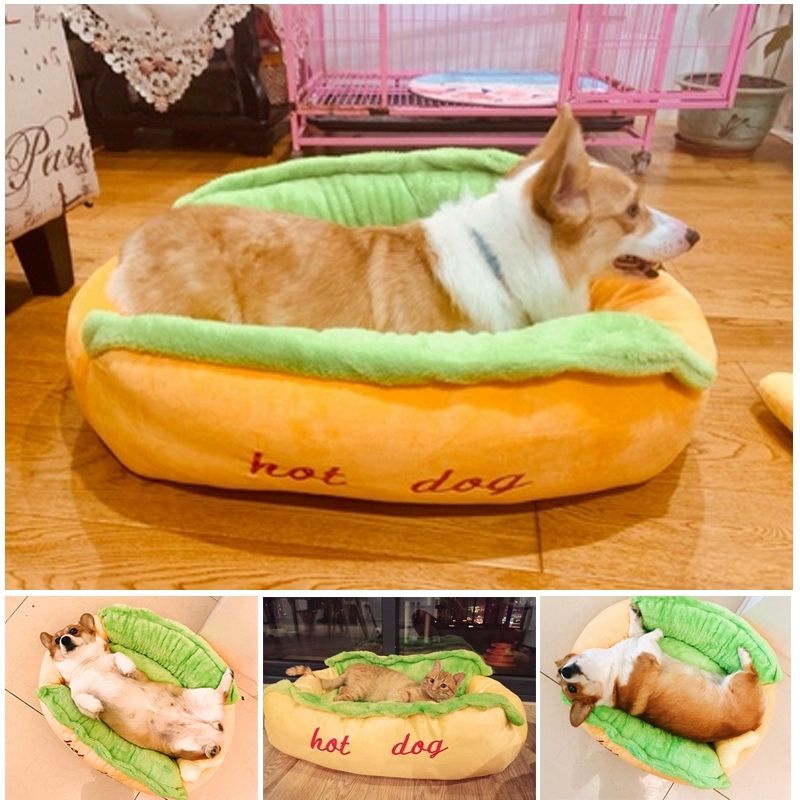 펫방석 애견쿠션 강아지 애완견 핫도그방석 핫도그 펫 침대 색상 연한 소형 59x50x23cm 6.0kg - 상세 이미지 2