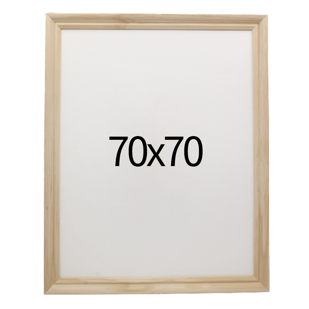 럭셔리 엔틱 원목액자 웨딩액자 우드 아크릴 프레임 스튜디오 틀 70x70 700x700mm, 내츄럴 - 메인 이미지