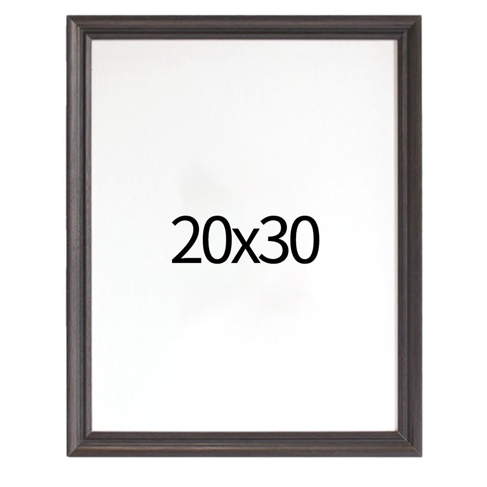 럭셔리 엔틱 원목액자 웨딩액자 우드 아크릴 프레임 스튜디오 틀 20x30 508x762mm, 블랙 - 메인 이미지