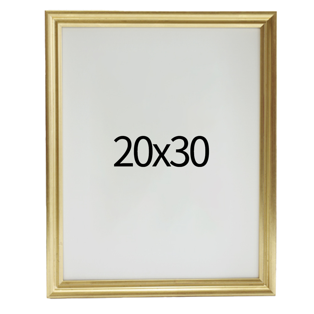 럭셔리 엔틱 원목액자 웨딩액자 우드 아크릴 프레임 스튜디오 틀 20x30 508x762mm, 골드 - 메인 이미지