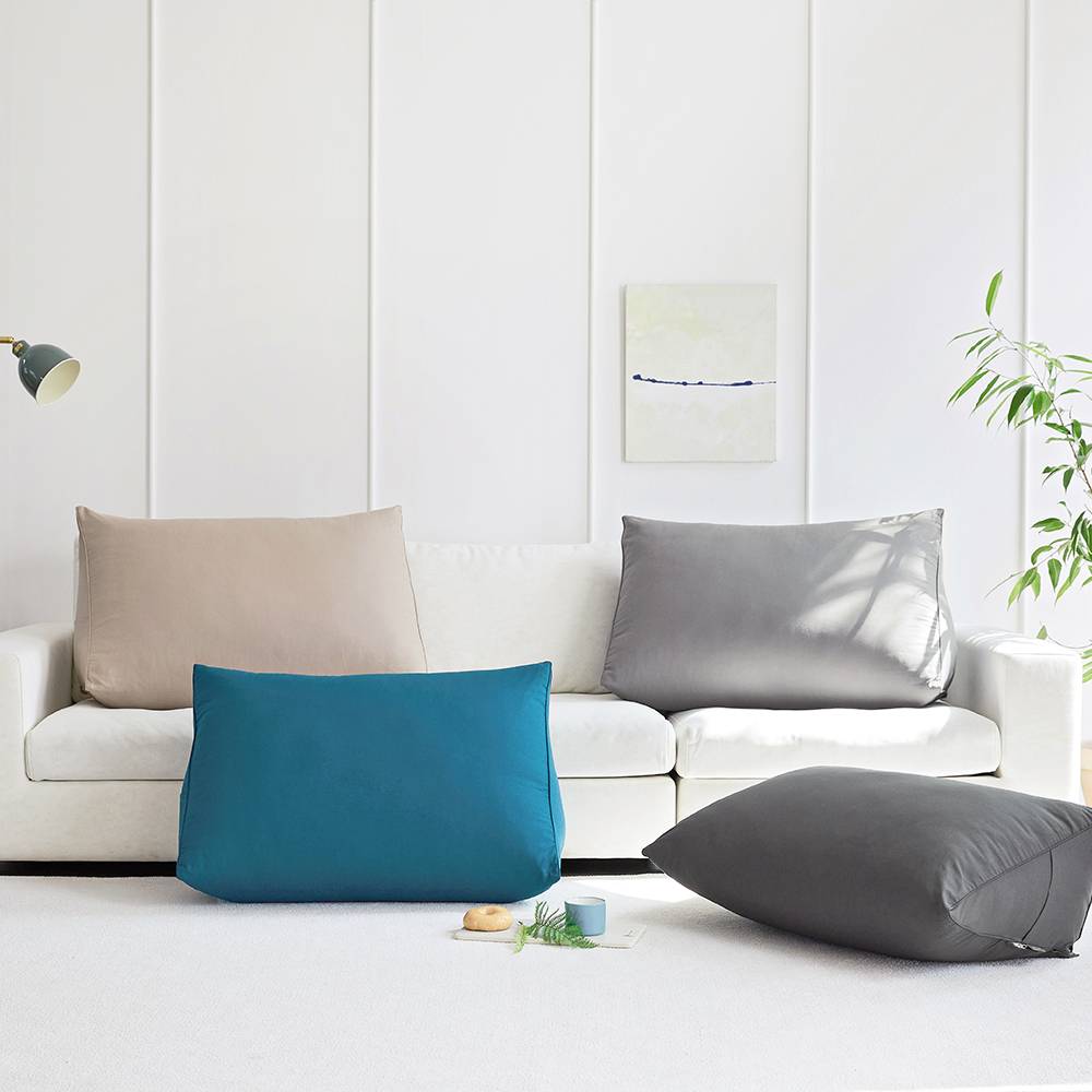 팜데코 삼각 등받이 쿠션 침대 쇼파 대형