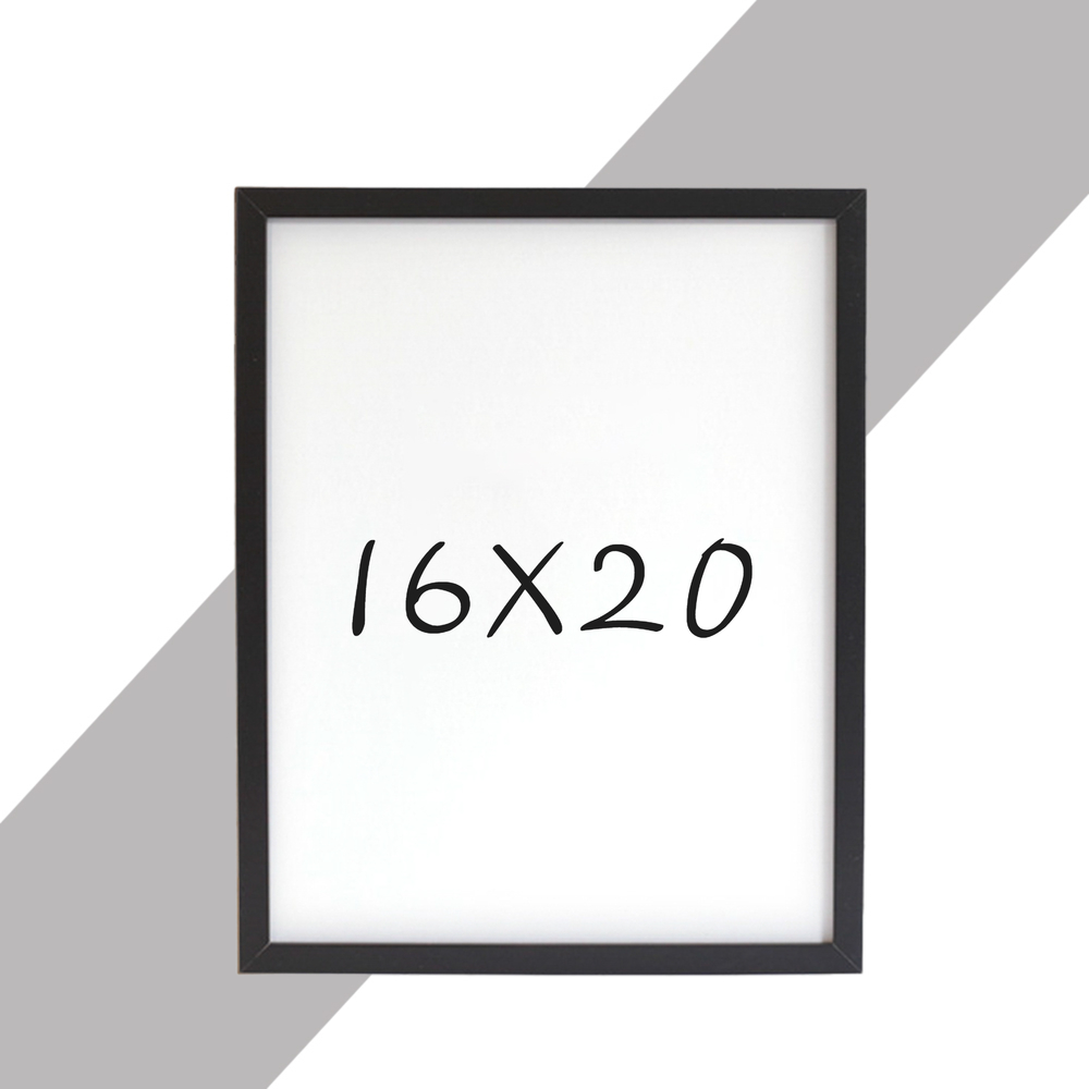 15mm 원목액자 웨딩액자 우드 아크릴 프레임 스튜디오 틀 16x20 406x508mm, 블랙 - 메인 이미지