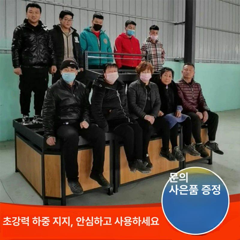 야채 진열대 채소 거치대 업소용 철제 과일매대 팬트리 식품코너 마트 이층 중도 2m 7x1m 6 그레이 - 상세 이미지 3