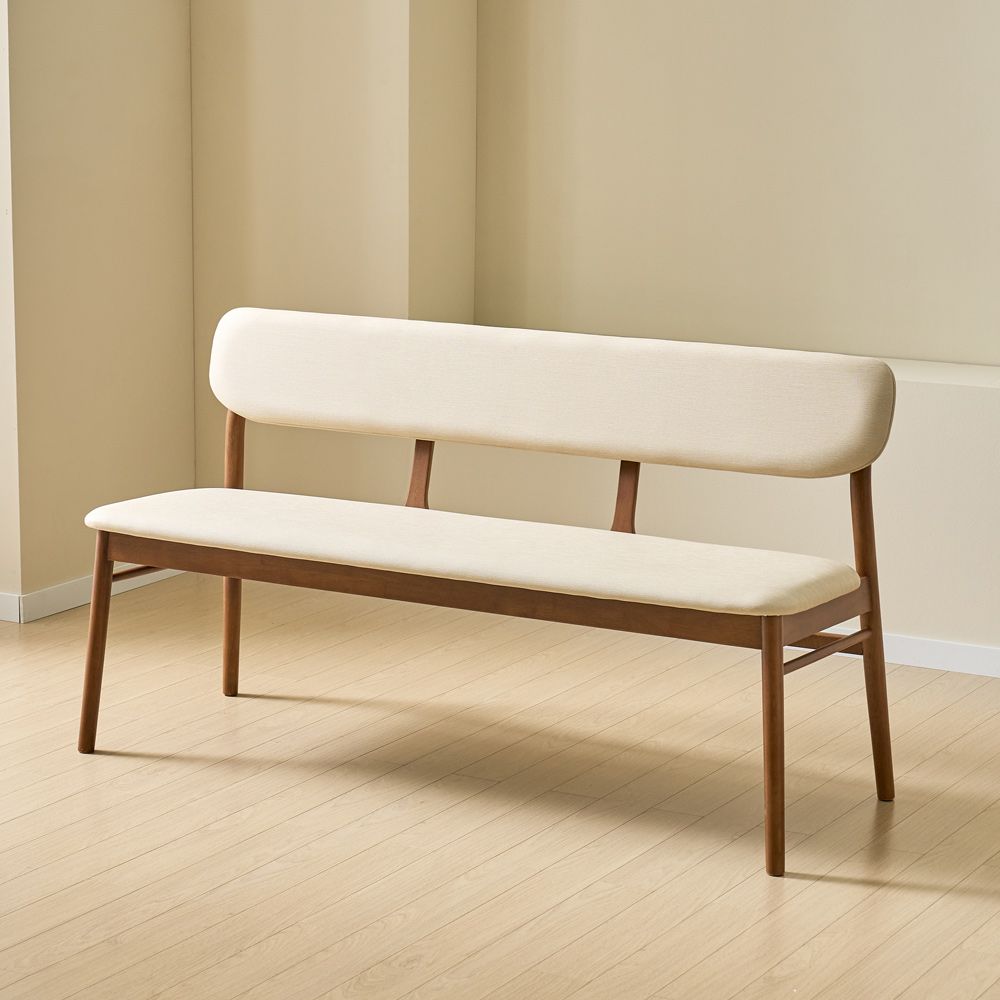 가구의서 고무나무 원목 3인용 식탁 벤치의자 HCZ2428