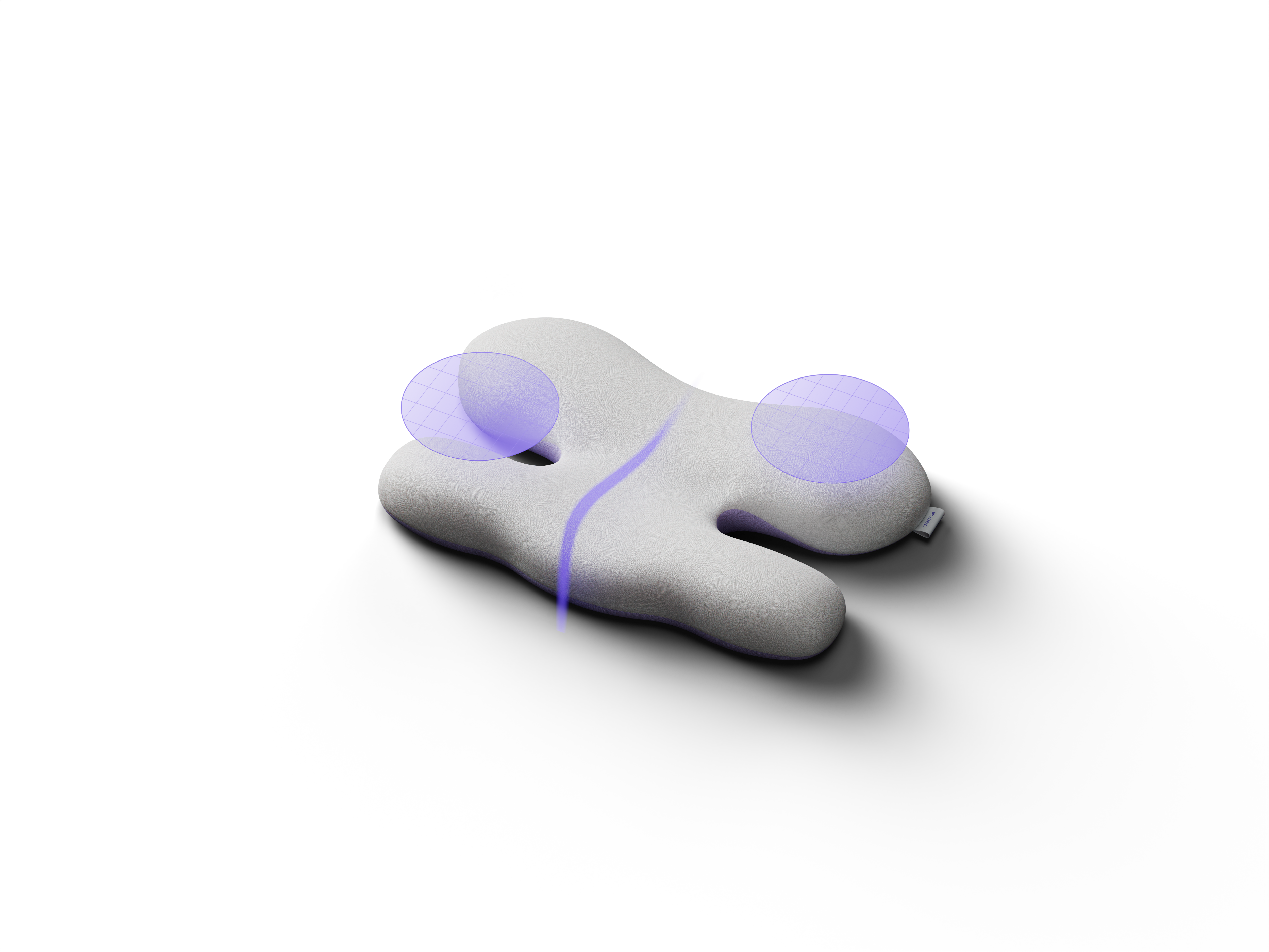 닥터헨델 X-PILLOW 옆으로 누워자는 메모리폼 경추베개 귀눌림방지 주름목배게 소프트타입 (2 color) - 상세 이미지 5