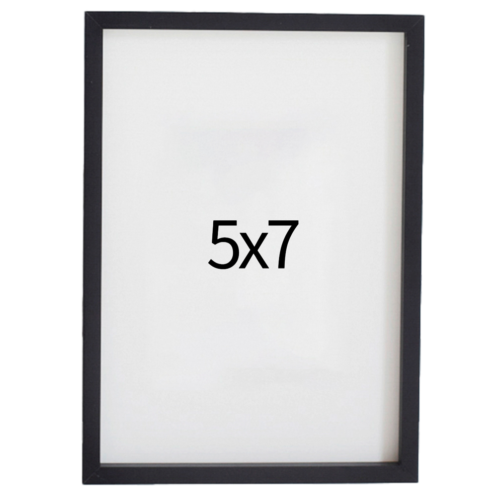 리얼 12mm 나무액자 사진액자 웨딩 포토테이블 사진인화 탁상 5x7 127x177mm, 블랙 - 메인 이미지