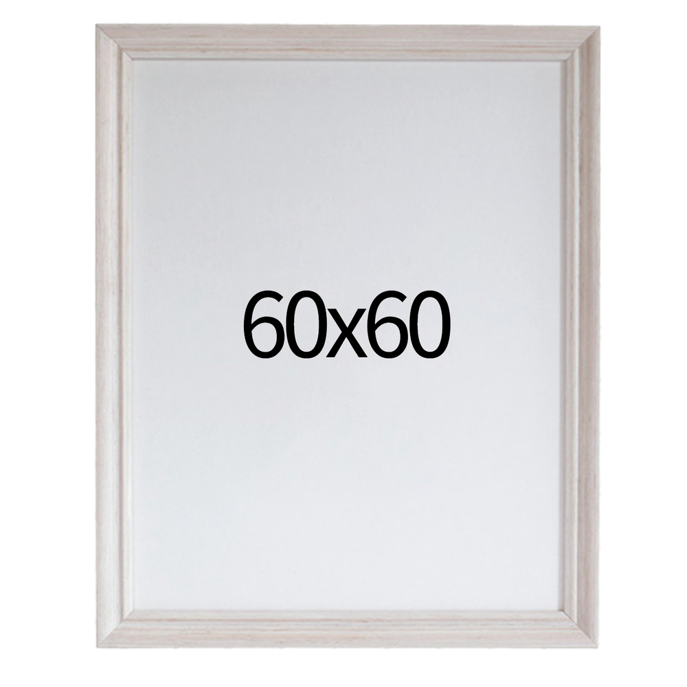 럭셔리 엔틱 원목액자 웨딩액자 우드 아크릴 프레임 스튜디오 틀 60x60 600x600mm, 화이트 - 메인 이미지