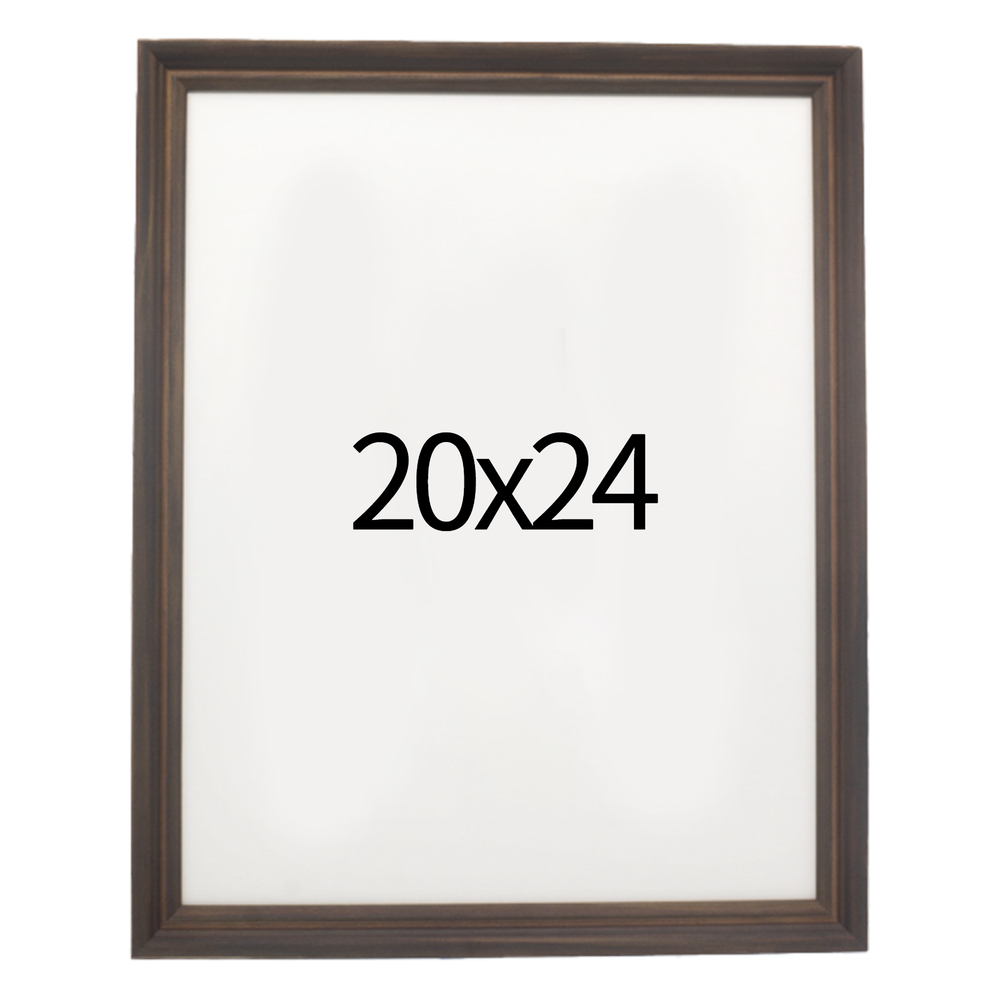 럭셔리 엔틱 원목액자 웨딩액자 우드 아크릴 프레임 스튜디오 틀 20x24 508x609mm, 진밤 - 메인 이미지