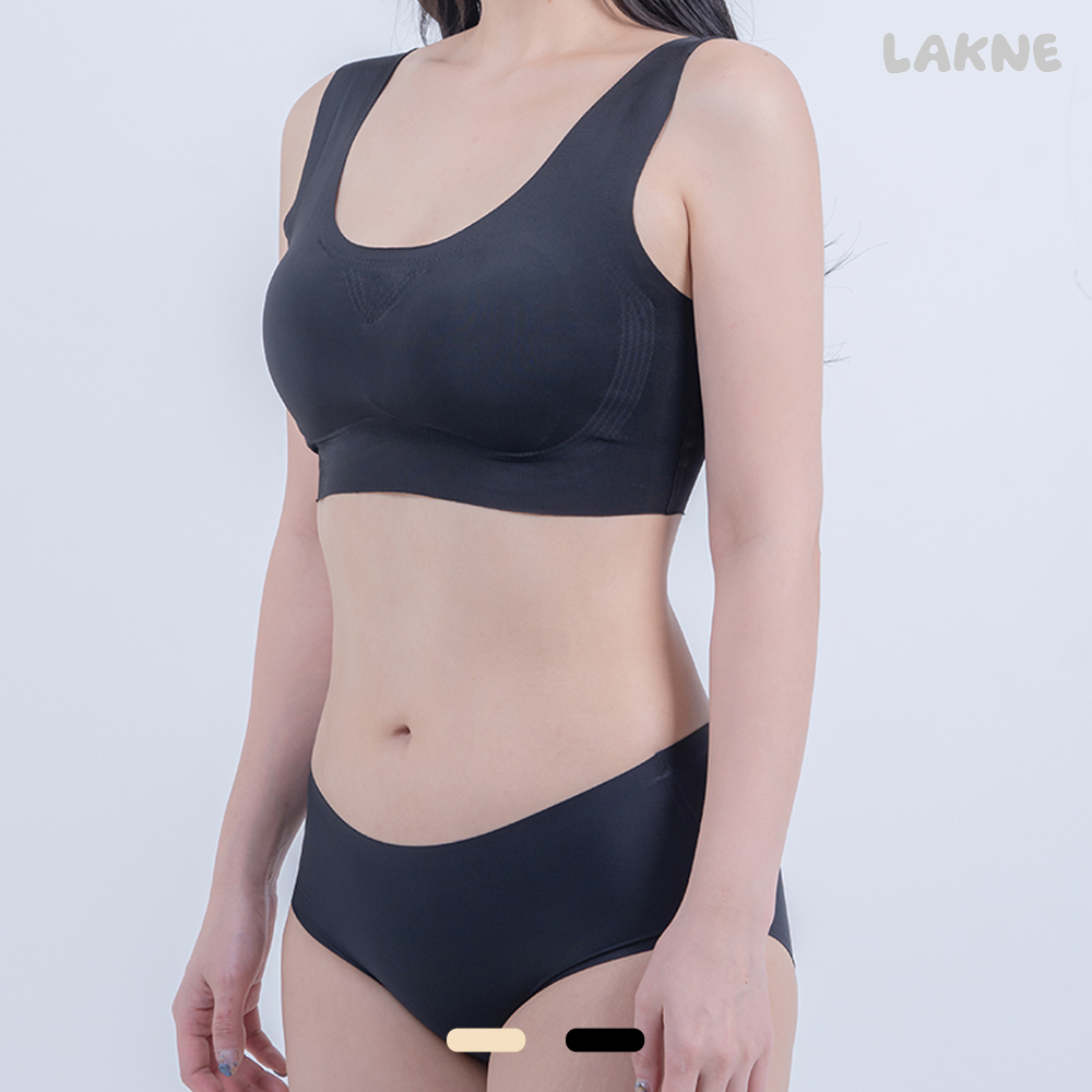 라크네 심리스 컴포트핏 노후크 노와이어 브라 셋업 - 상품 이미지
