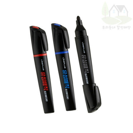 우동할매 라인플러스 트리마330 유성매직 3.0mm 사무문구 블랙매직