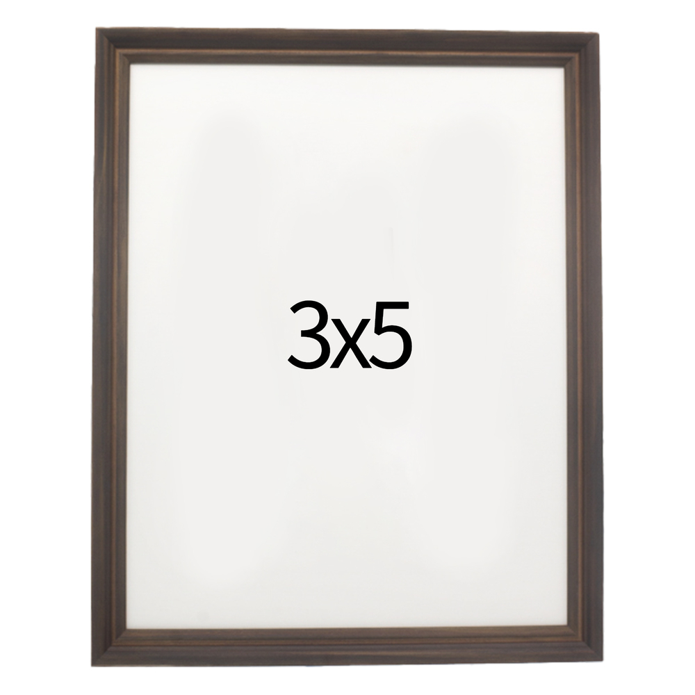 럭셔리 엔틱 나무액자 사진액자 웨딩 포토테이블 사진인화 탁상 3x5 76x127mm, 진밤 - 상품 이미지