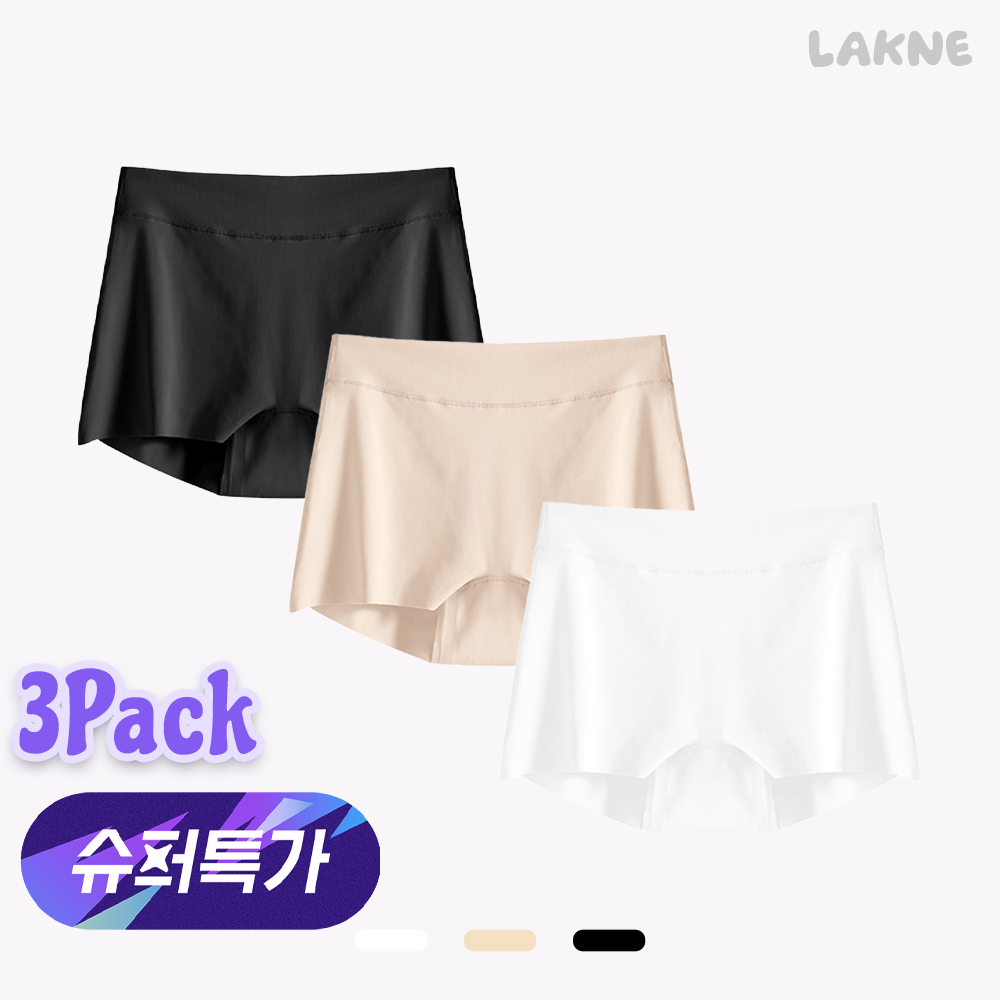 (3장세트) 올데이 하이웨스트 숏 사각 심리스 팬티 드로즈 - 상품 이미지