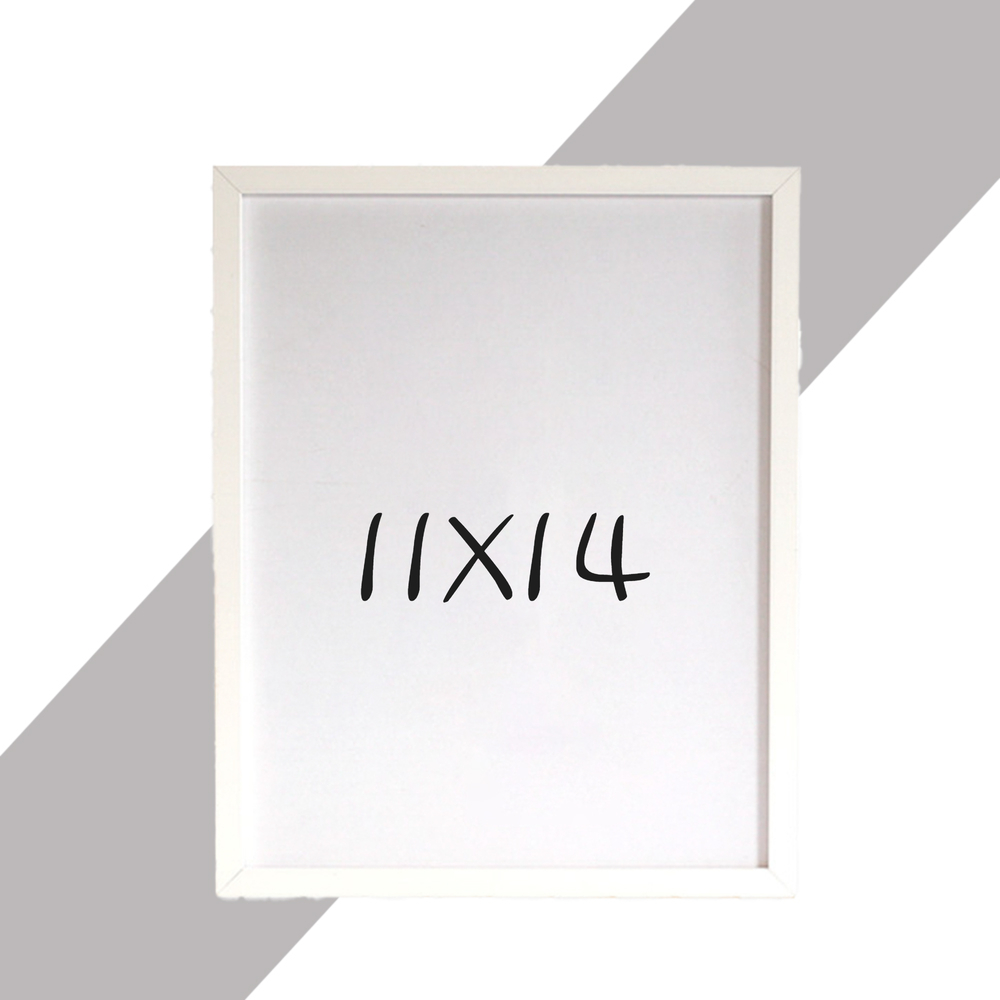 15mm 원목액자 웨딩액자 우드 아크릴 프레임 스튜디오 틀 11x14 279x355mm, 화이트 - 메인 이미지