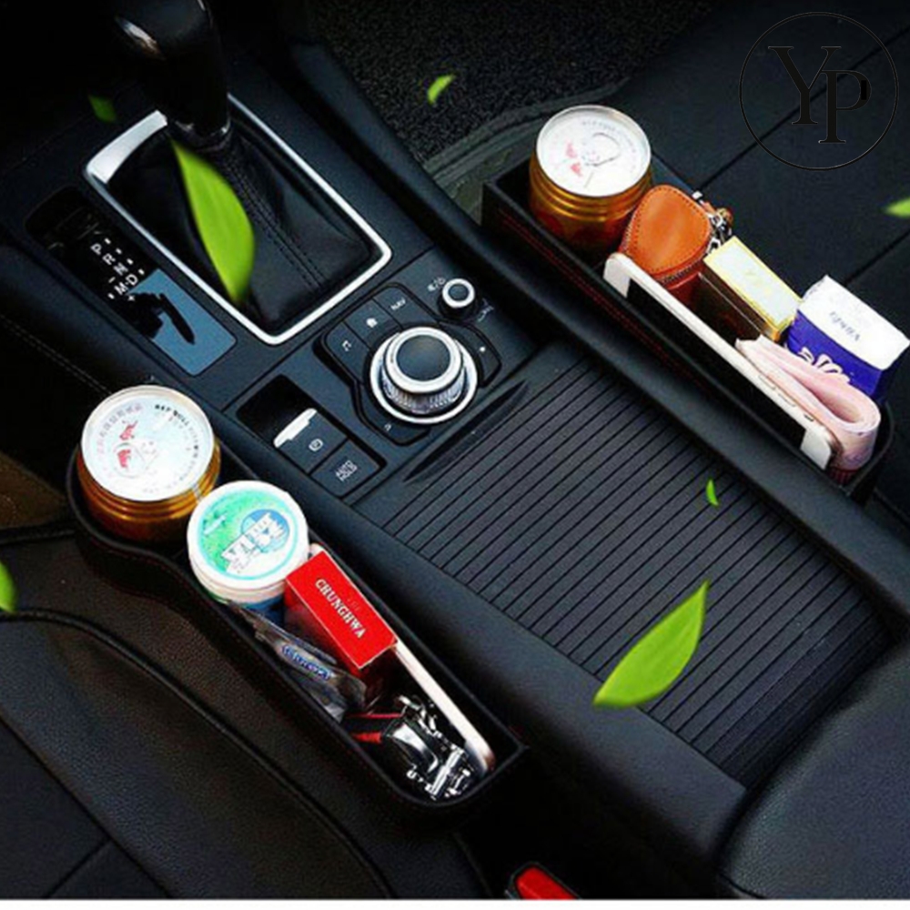차량용 슬림 와이드 포켓 음료 핸드폰 앞좌석 조수석 시트 틈새 사이드 수납함