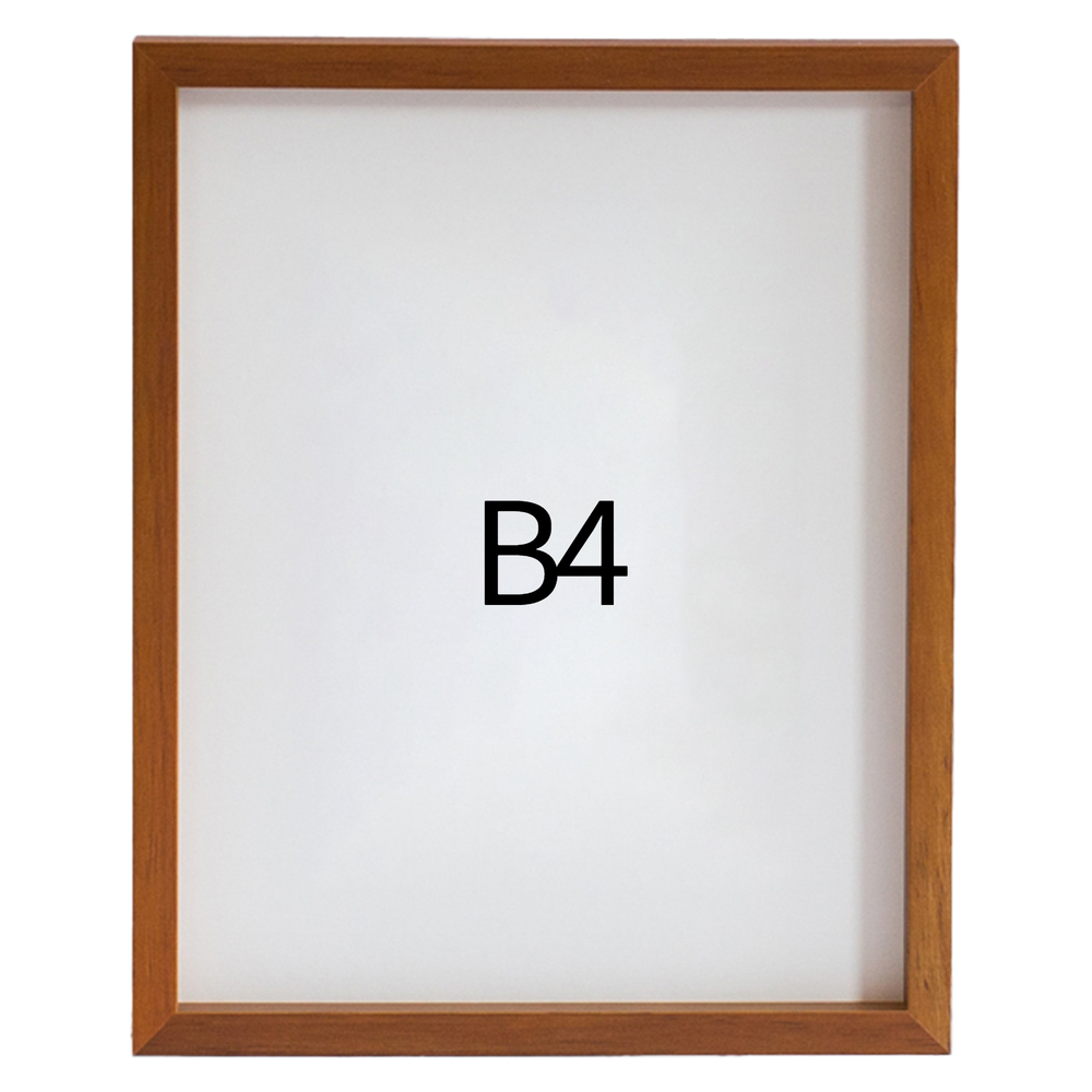 리얼 12mm 원목액자 웨딩액자 그림 포스터 프레임 인테리어 B4 257x364mm, 연밤 - 메인 이미지