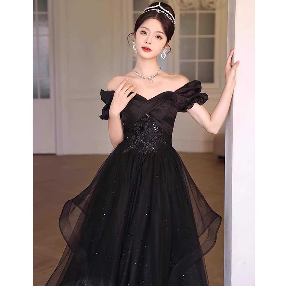연주복 드레스 파티드레스 원피스 2부 행사복 블랙 - 상세 이미지 5