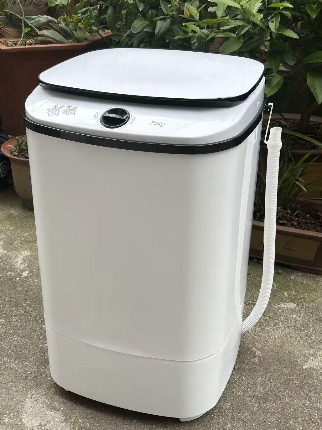 미니 수동 세탁기 빨래 걸레 경량 기숙사 미니세탁기 소형세탁기 7.5kg 물빠짐가능+오존살균 - 상품 이미지