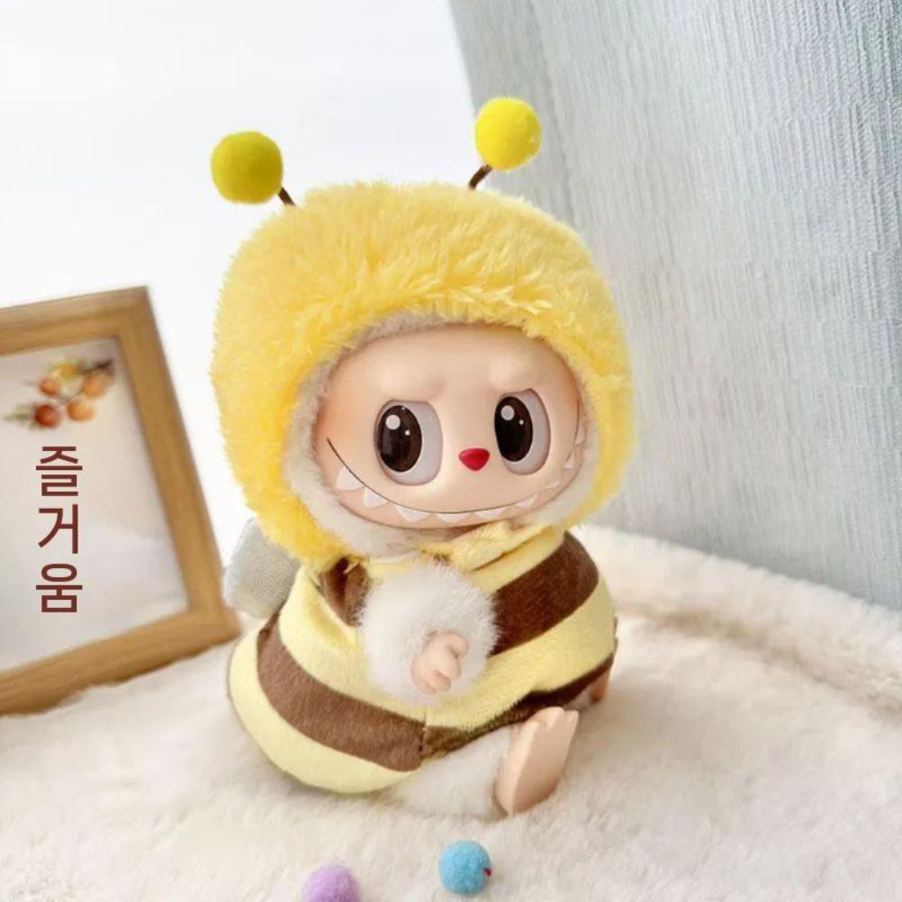 라부부 더몬스터즈 3세대 키링 인형 옷 꾸미기 의상 상어 꿀벌 공룡 - 상세 이미지 5