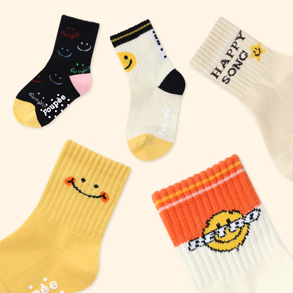 아동양말 양앤말 큰링글5종세트 초등학생 주니어 키즈 남아 여아 중목양말 제품 이미지