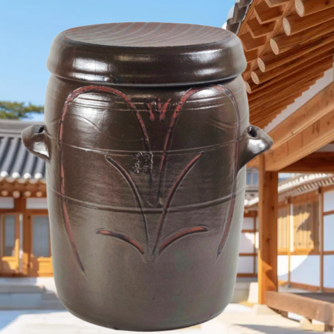 9kg 쌀항아리 도자기 쌀독 항아리 벌레 안생기는 쌀통 - 메인 이미지