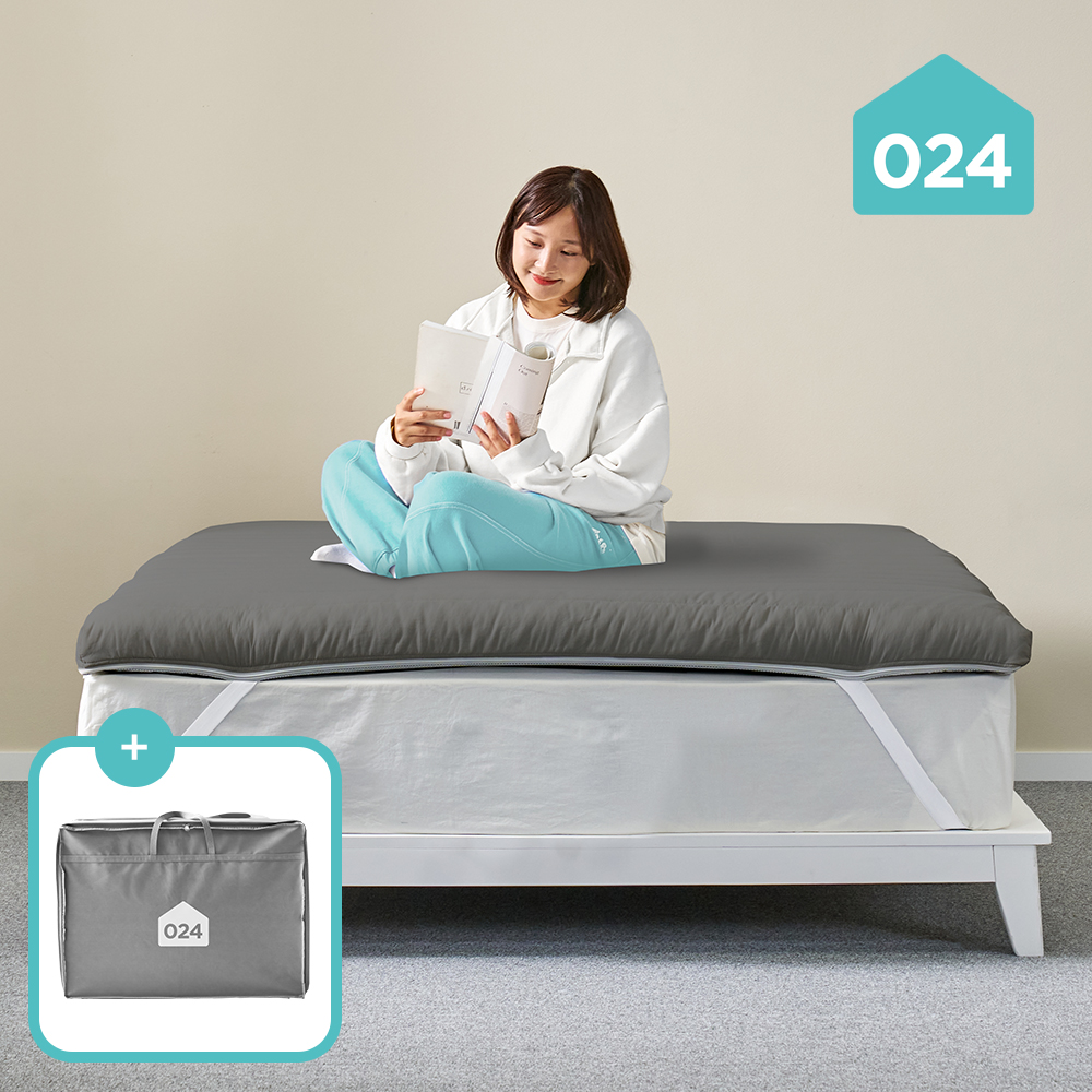 024홈 국민토퍼 매트리스 푹신한 손님용 토퍼 바닥 침대 5cm 멀티싱글